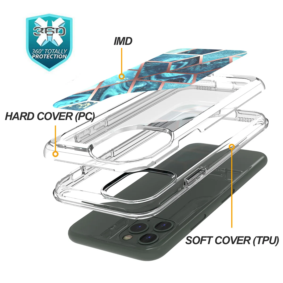 Personalized IMD Marble Printed Cell Phone Cases For Tecno  Spark 9T Camon 19 Neo POP 6 Spark 9 Pro Fundas back cover forros