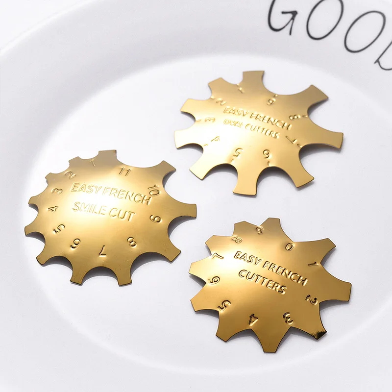 High Quality Professional Easy French Crystal Making Manicure Steel Plate Model Stainless Steel Template For Nail Tool