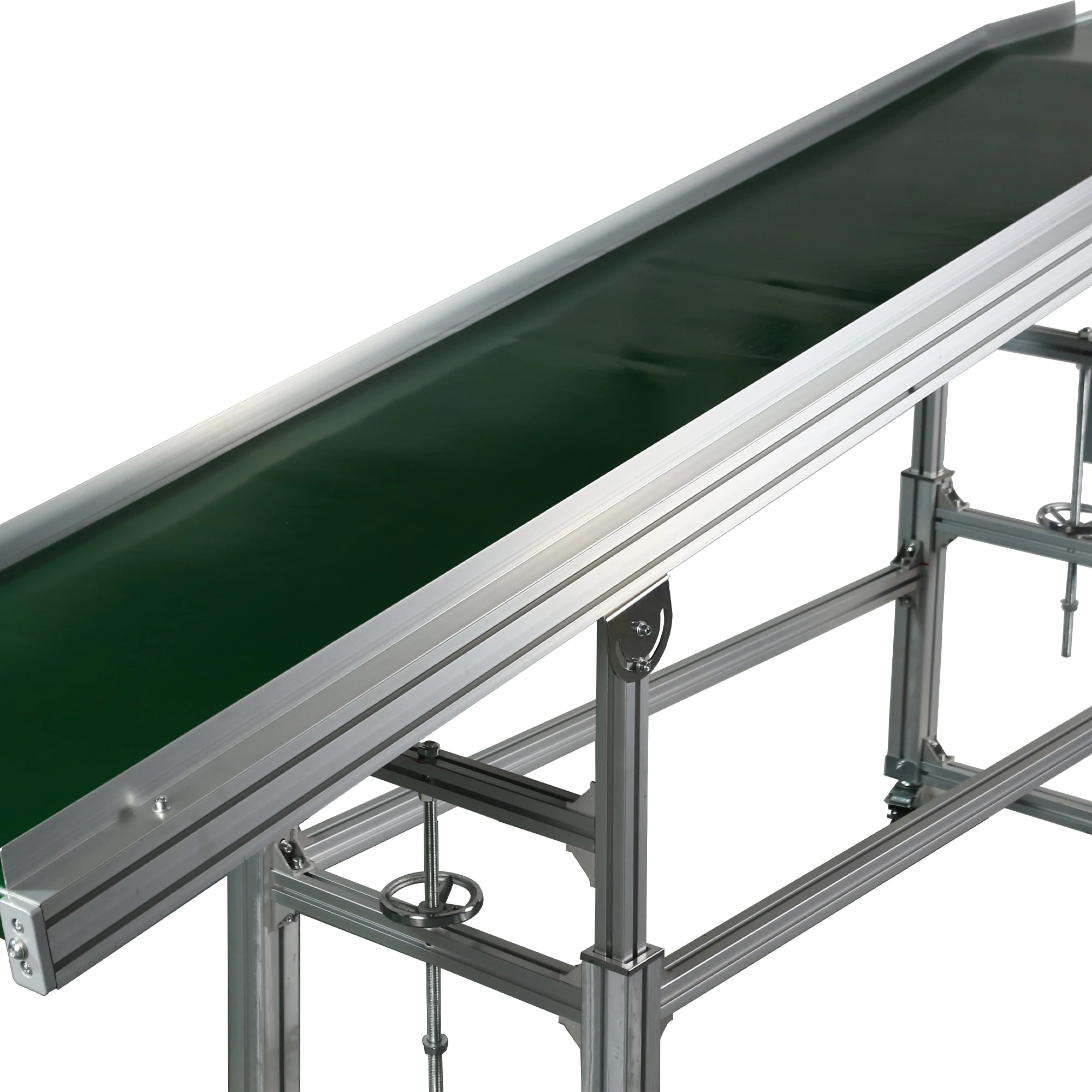 PVC green flat belt conveyor system design rubber conveyor belt for Industrial manufacturing