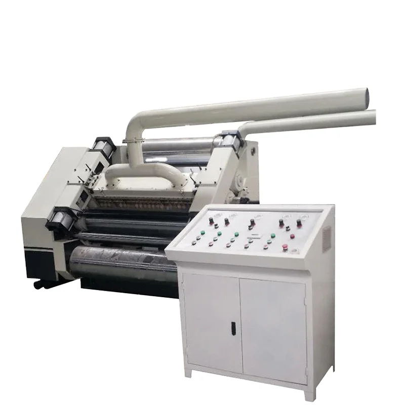 B Flute Single Facer Machine With Alloy Roller Corrugated Box Manufacturing Machinery