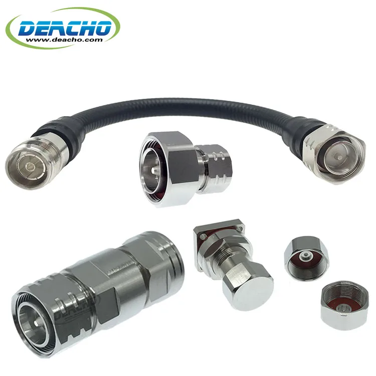 RF cable connector material jumper cable adapter connector protective end cap