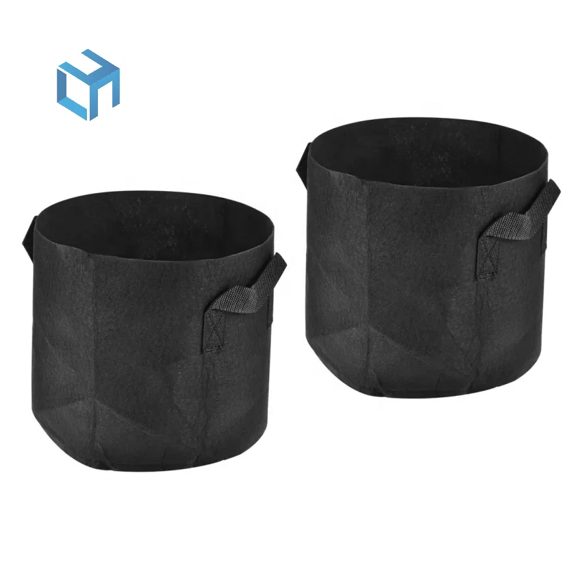 Grow Bags Nonwoven Fabric Pots Aeration Container with Strap Handles for Garden and Planting From Shandong