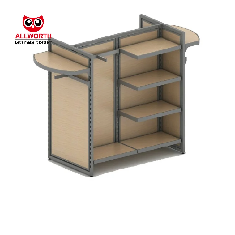 Adjustable Middle Duty Groceries 4-way Rolling Snack Showing Display Rack