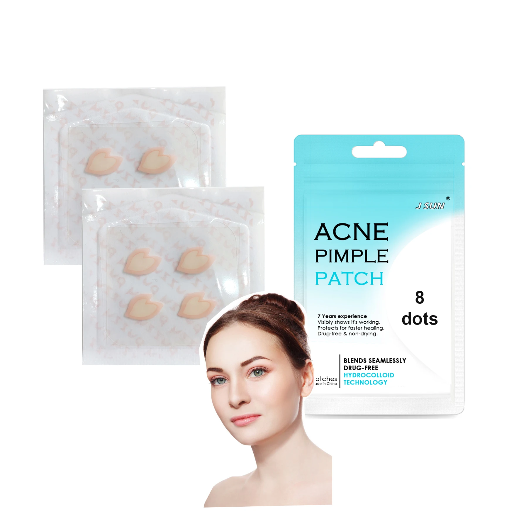 Super cute 4 patches heart star lightning and special shape hydrocolloid acne patch new shape anti acne pimple patch