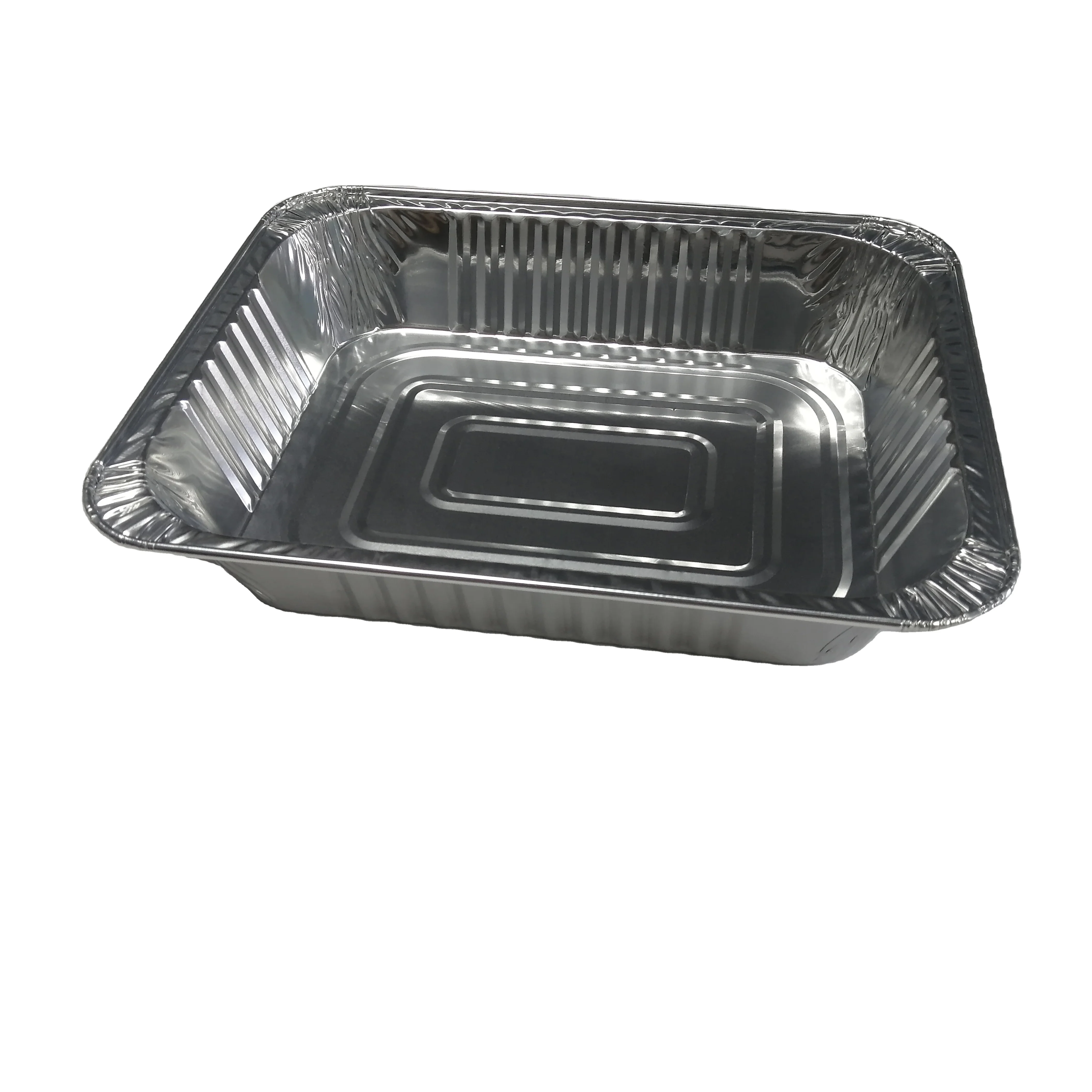 Deep Half Size 9 x 13 inch Extra Thick Foil Bread Containers for Baking   3500 ml Aluminum Foil Half Size  Roasting Pans