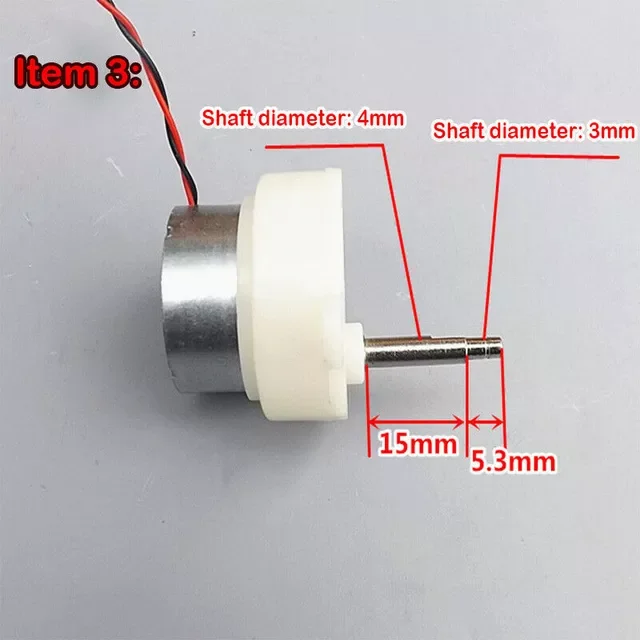 Mini 300 Series Gear Motor Dc3-9v Gearbox Speed Reducer Short Long Shaft Slow Speed Geared Motor