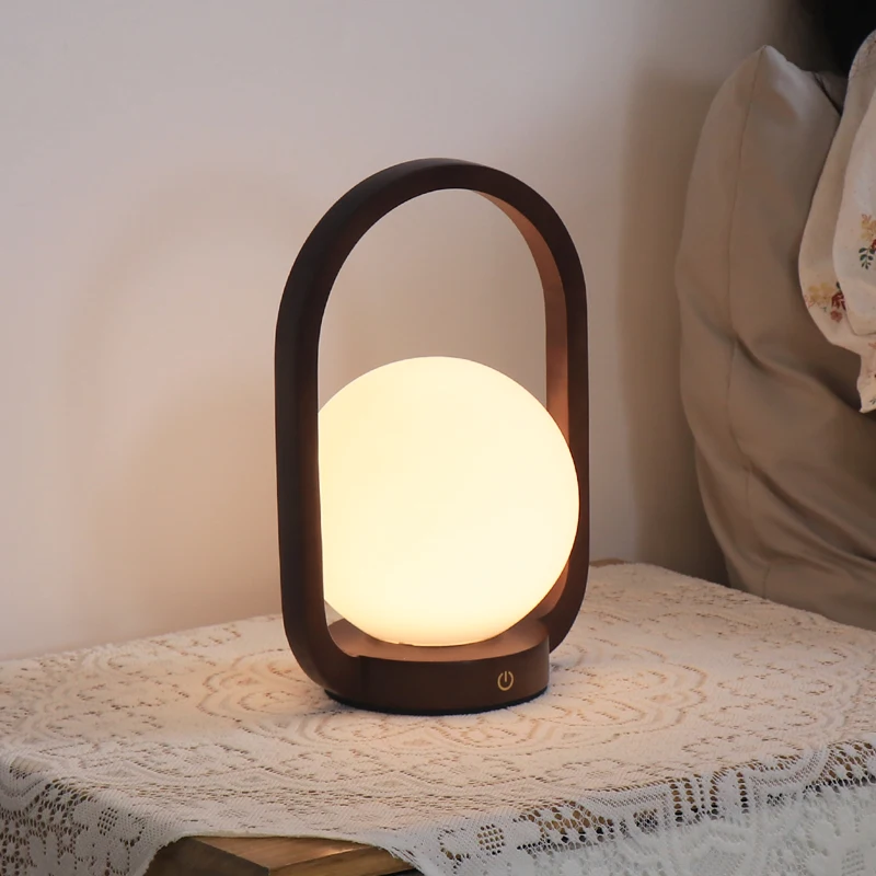 BSCI factory LED glass dome wireless decor 2000mAh 3d night light color changing mood led for bedroom