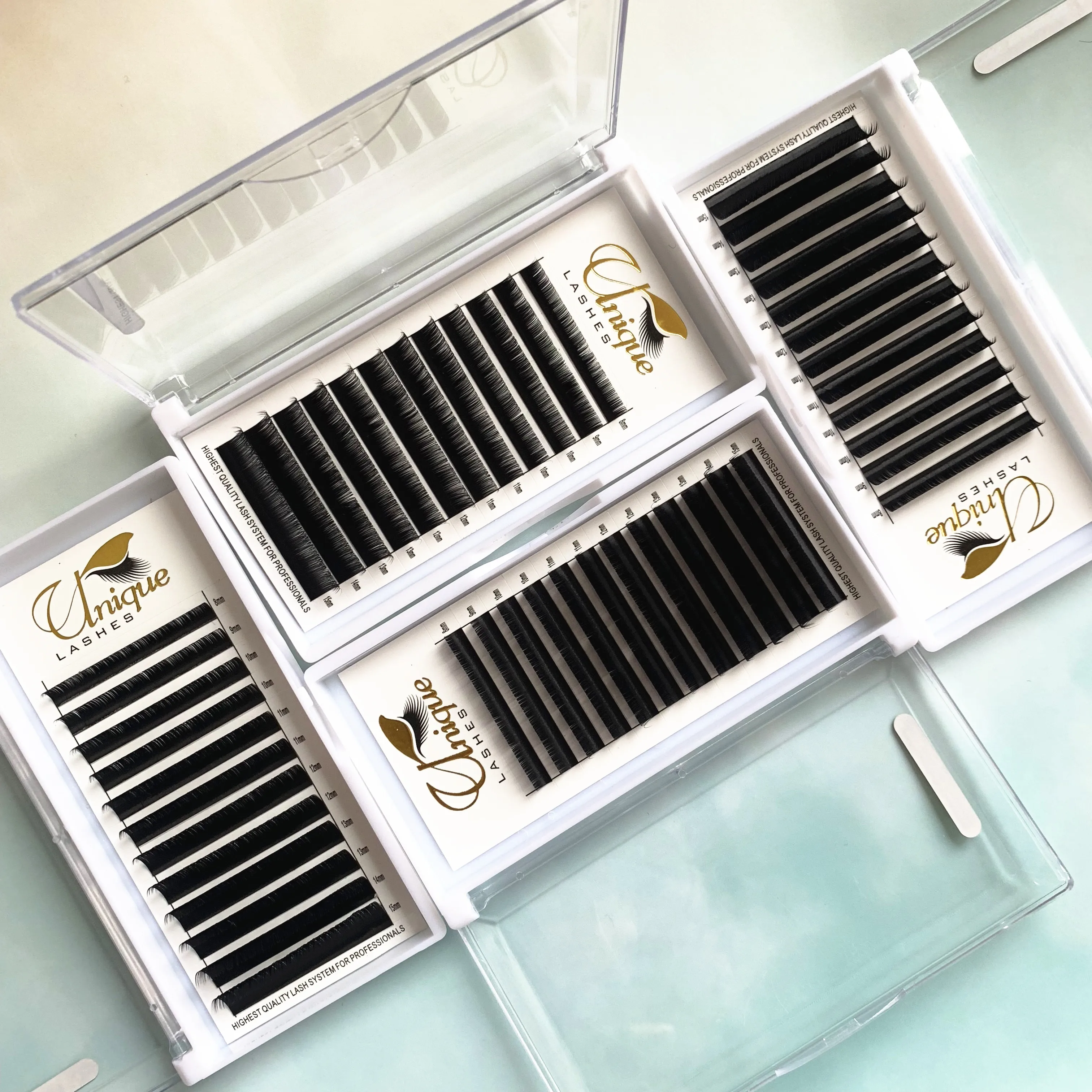 New Design Matte Black Korean Pbt Classic Eyelash 0.05 0.07 Eyelash Extensions D Curl 8mm -30mm