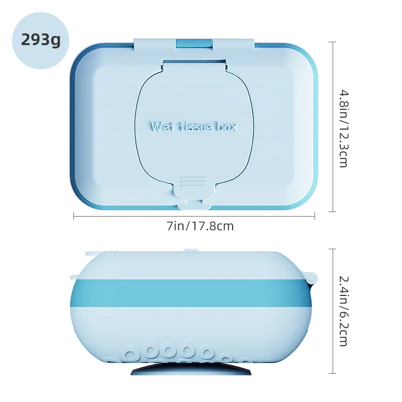 Waterproof Silicone Tissue Box Holder Desktop Tissues Napkin Storage Container Paper Towel Dispenser Case