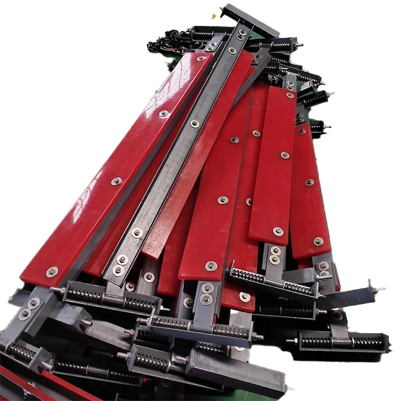 high quality pu blade i type iron ore light weight material conveyor multi-blade belt cleaner for non loaded