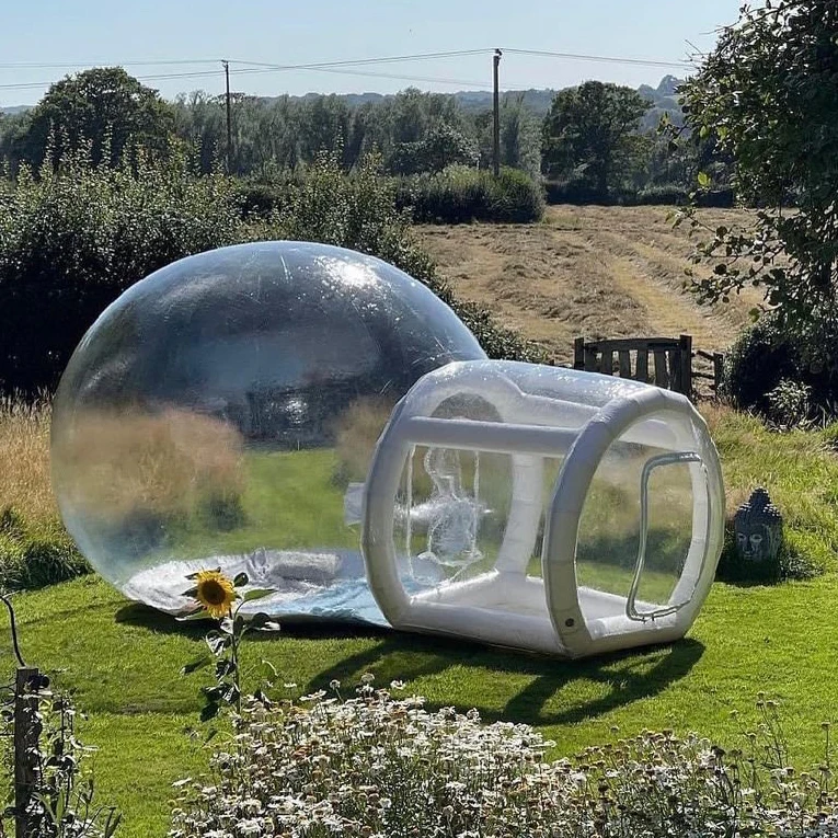 Factory supply transparent inflatable bubble jumping house inflatable bubble lodge tent inflatable balloon bounce house for sale