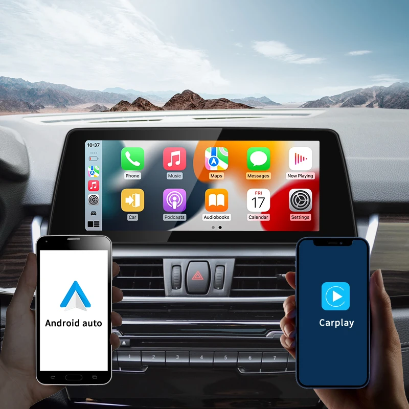2024 новая система Android ID6 ID7 ID8 UI беспроводная автомобильная Carplay для BMW 2 серии F45 F46 NBT EVO автомобильные видеоплееры Gps навигация