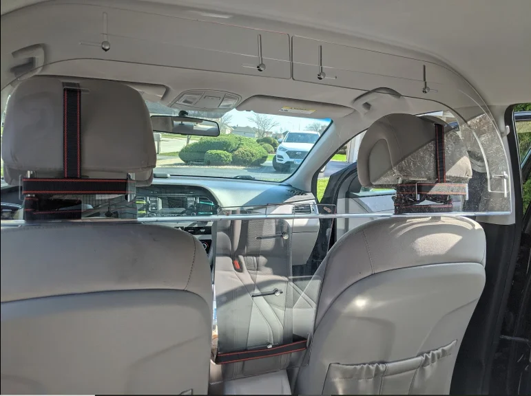 VONVIK New Clear Plexiglass Partitions Acrylic Dividers For Car Taxi Driver