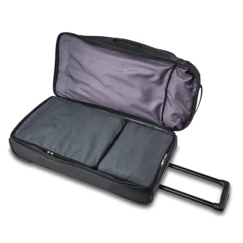 Men Travel Wheeled  Duffel Bag 28-inch Rolling Duffle Bag with Two Wheels XL Luggage Travel Bags With Rollers