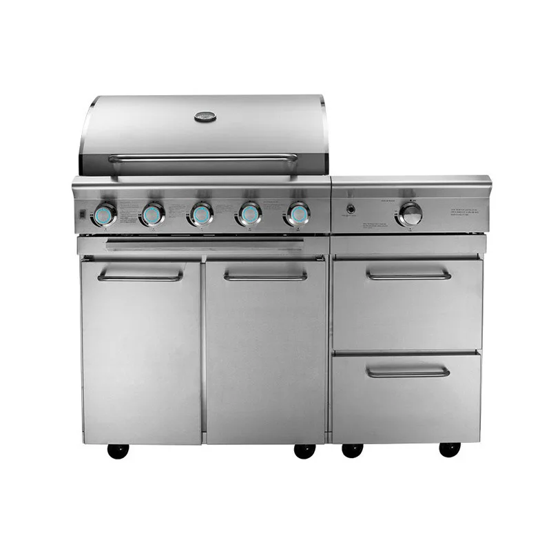 2024 Outdoor Kitchen BBQ Island Courtyard Style Stainless Steel  Kitchen  Barbecue gas Grills