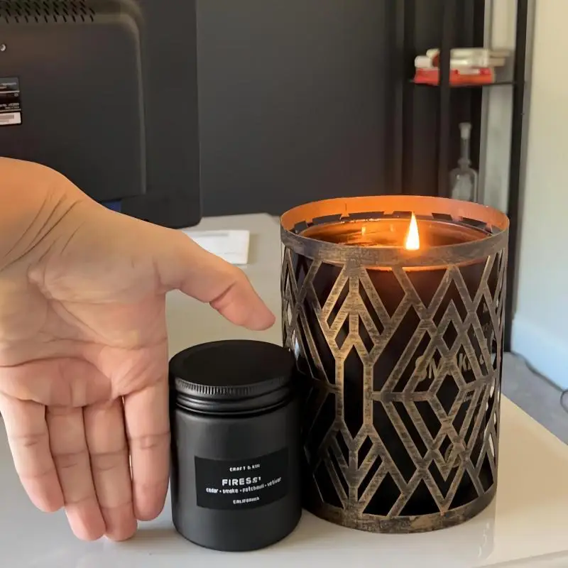 Home Decor Luxury Essential Oil Private Label Glass Jar Scented Candle Soy Wax Candle Upgrade The Aromatherapy Gift Box