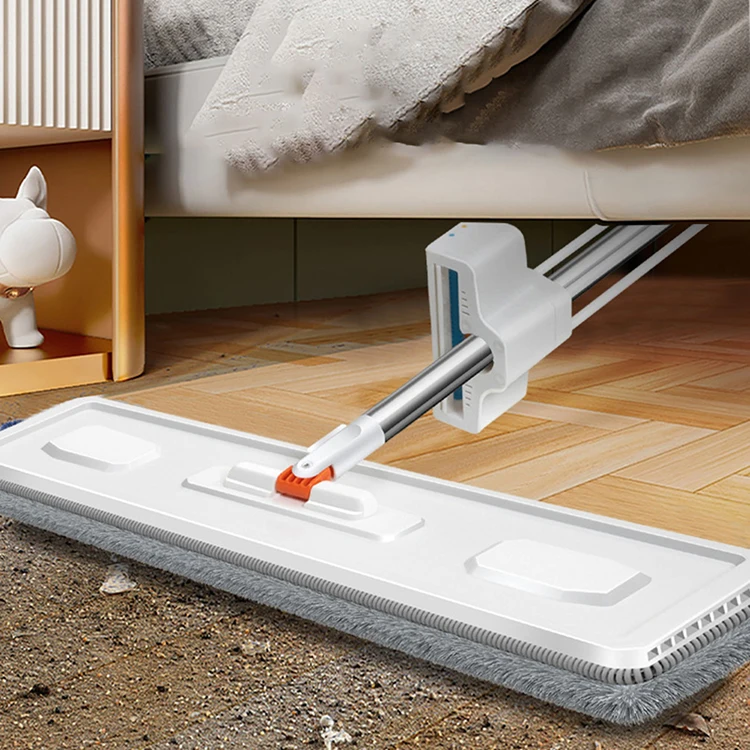 360 microfiber lazy stainless handle floor cleaning flat self mop free hand wash cleaning mop