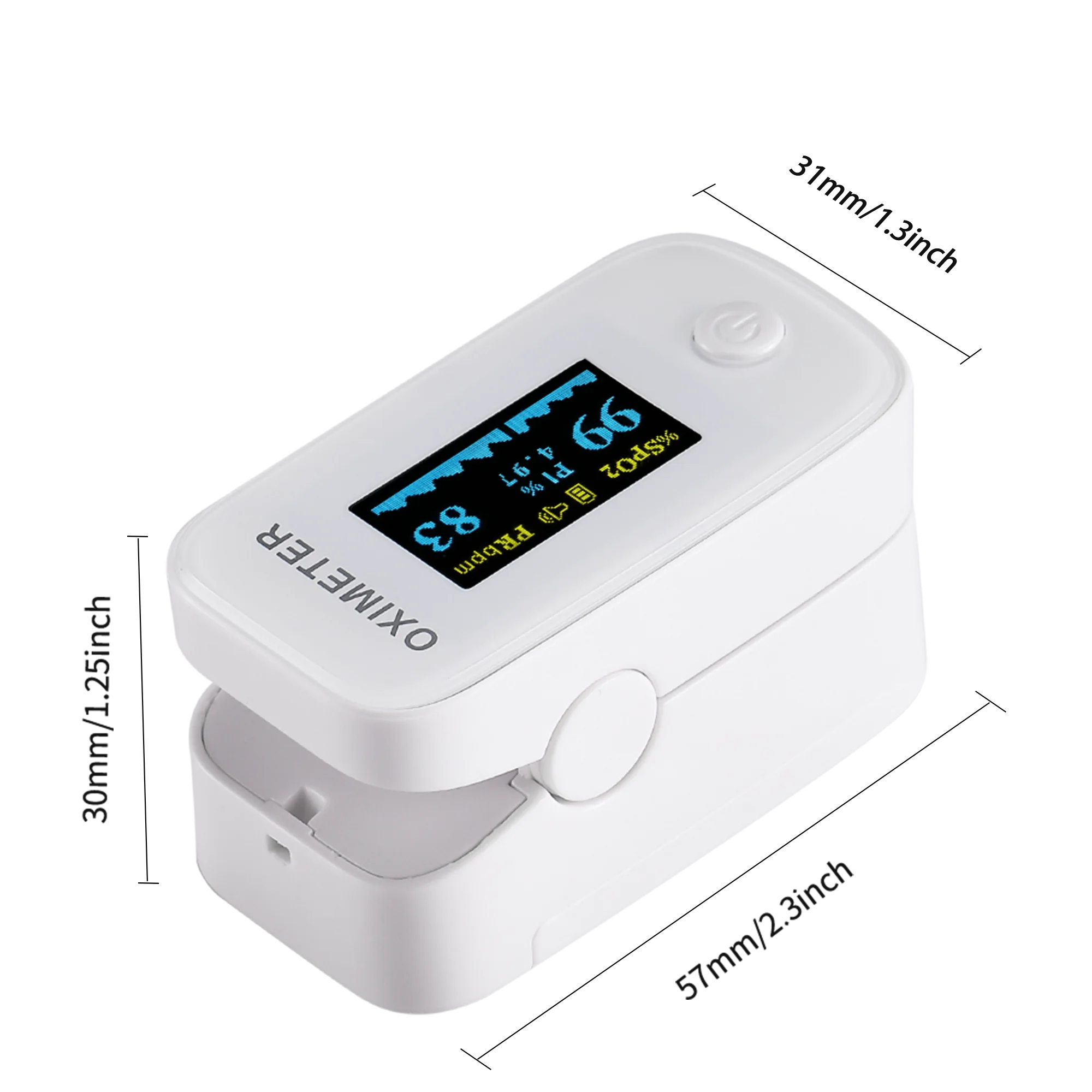 CE ISO13485 approved Yimi life Blood Oxygen Pulse Fingertip pulzny Oximete YM201 OLED