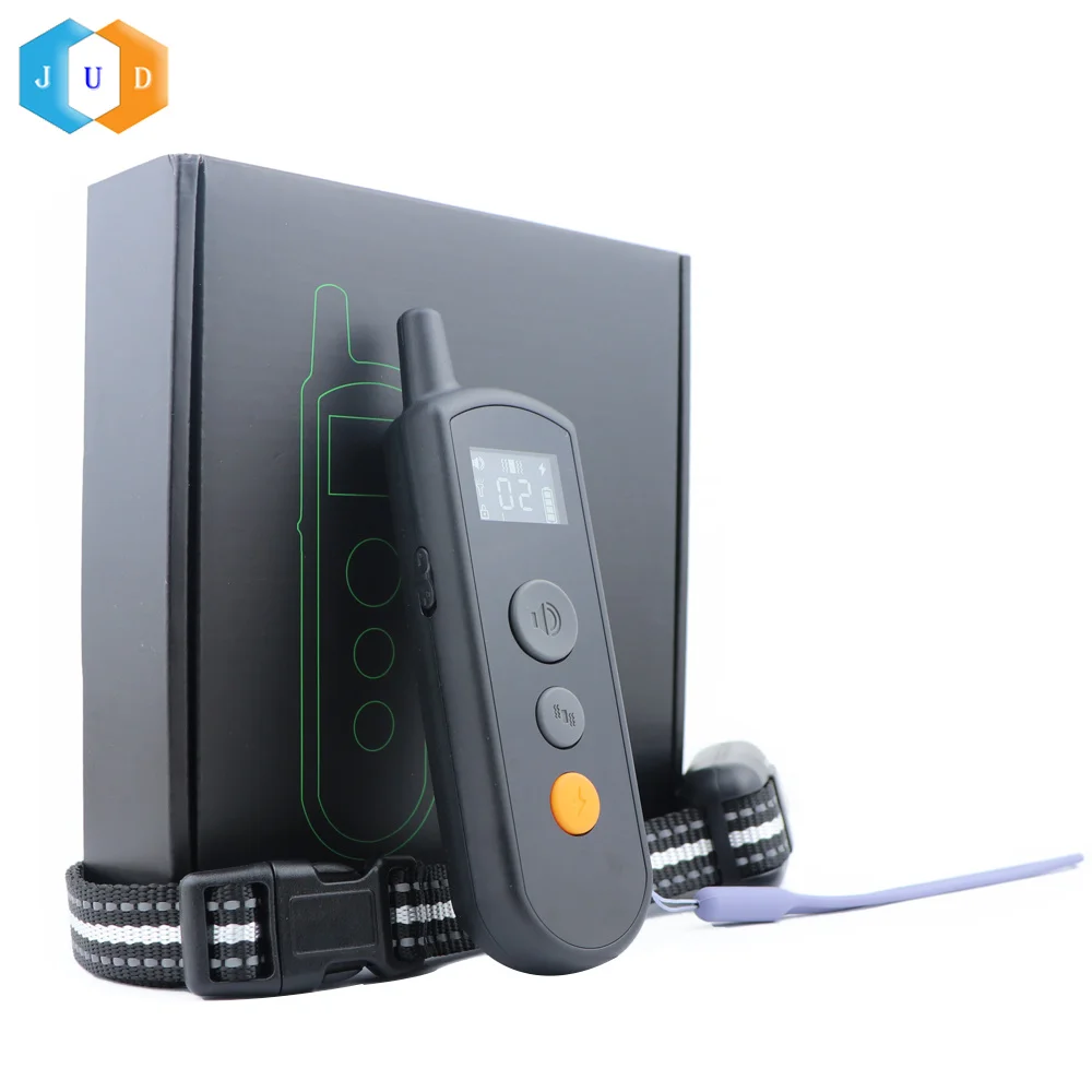 2023 Top Quality Gun Dog Anti-Barking Vibrate Shock Trainer Device Rechargeable 1000M Remote Hound Dog Agility Training Collar