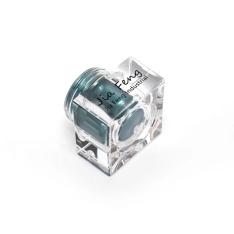 5ml custom round acrylic cosmetic double wall cream jar container for skincare packaging