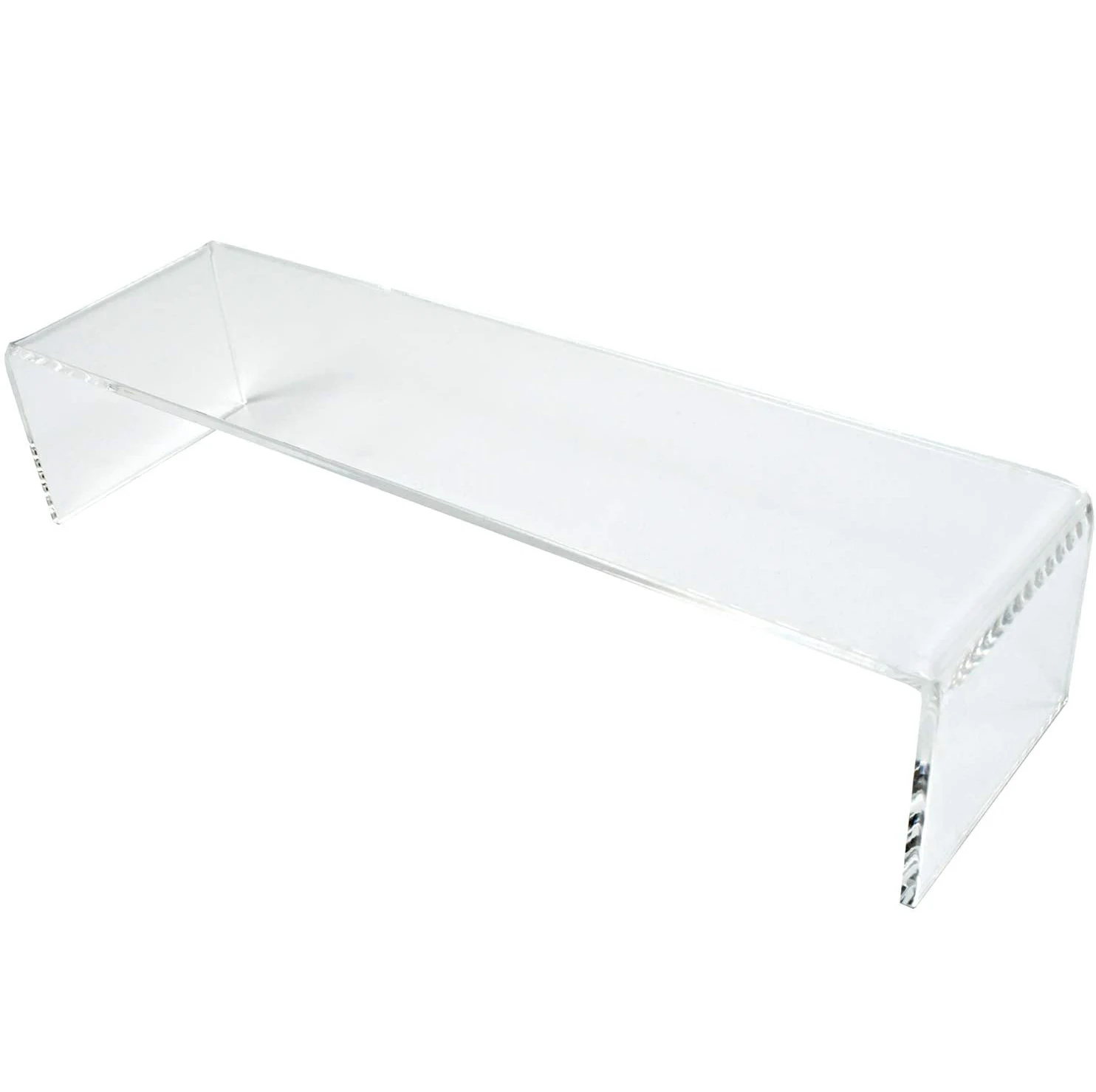 Huisen Clear Acrylic Riser Stand Holder  Shoe Rack / Computer Display Holder for Home and Office