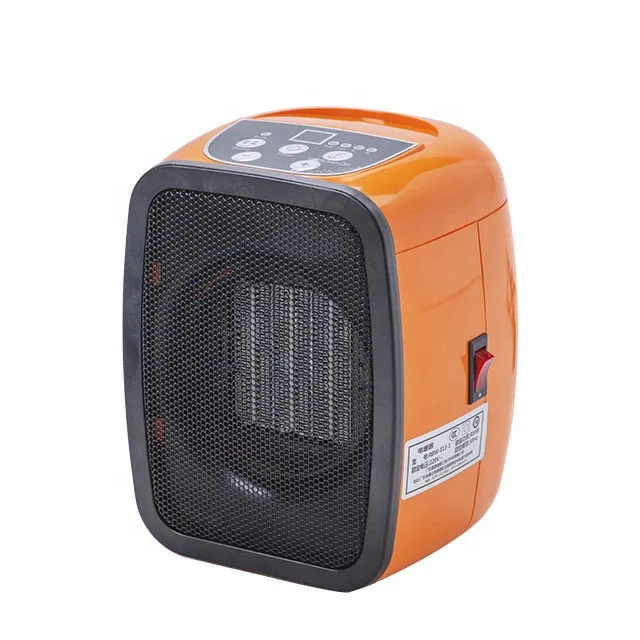 Energy saving low noise PTC heating portable mini desktop electric fan heater for room