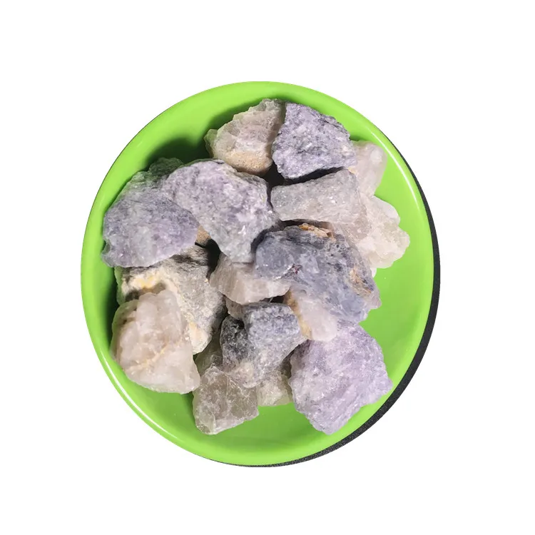 Китайский Натуральный пурпурный зеленый цвет кусок флюорита/порошок/руда 98%