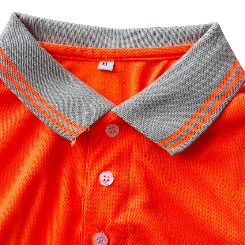 100% Polyester Polo Reflective Safety T Shirt High Visibility T-Shirt Reflective Safety Polo Shirts