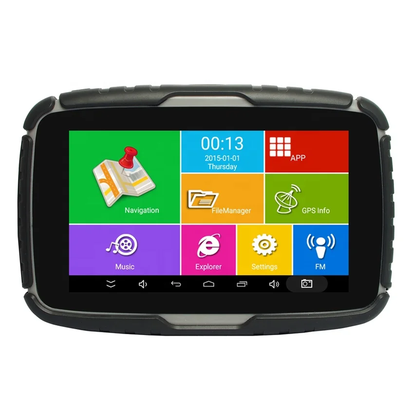 5 0 дюймов черный USB портативный Moto навигатор Toyota IPX7 водонепроницаемый GPS навигация Сенсорный экран Android 9 Бесплатная карта радио тюнер
