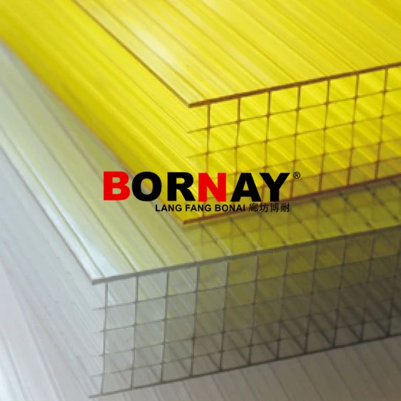 Langfang bonai  Wholesale UV Resistance Transparent Custom Color  Sheet Polycarbonate PC Hollow Sheet