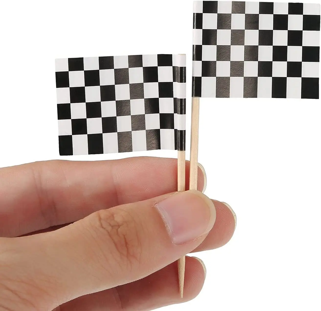 Custom Paper Printed Cupcake Flags Bamboo Picks Party Decorate Toothpick Flags