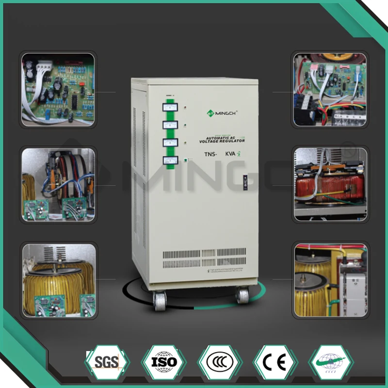 6KVA-30kva и он имеет высокую эффективность высокий коэффициент мощности 3 фазный автоматический стабилизатор