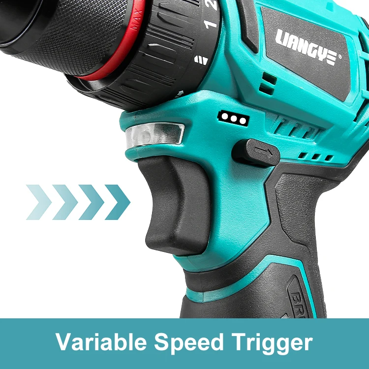 30NM Max. Torque Brushless 12V Professional Power Tool Rechargeable Hand Drill Lithium Cordless Drill Wireless Screwdriver