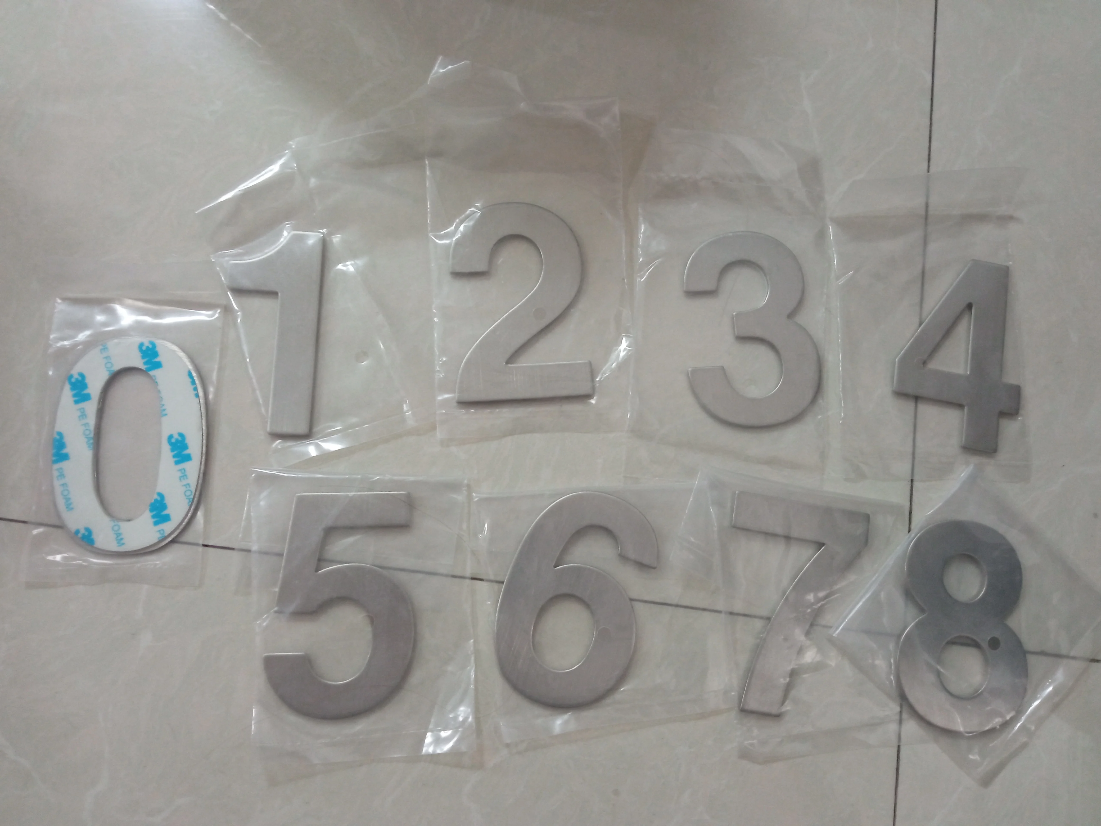 Digital numbers for housing or hotel  Hyland OEM NO08 Apartment door number, Stainless steel material