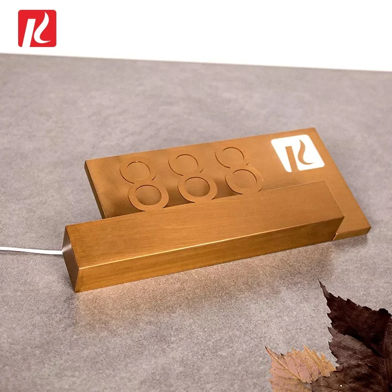 Kexian Custom Stainless Steel Door Signage Unit Building Floor Acrylic Illuminated Letters Room Number Sign for Hotel