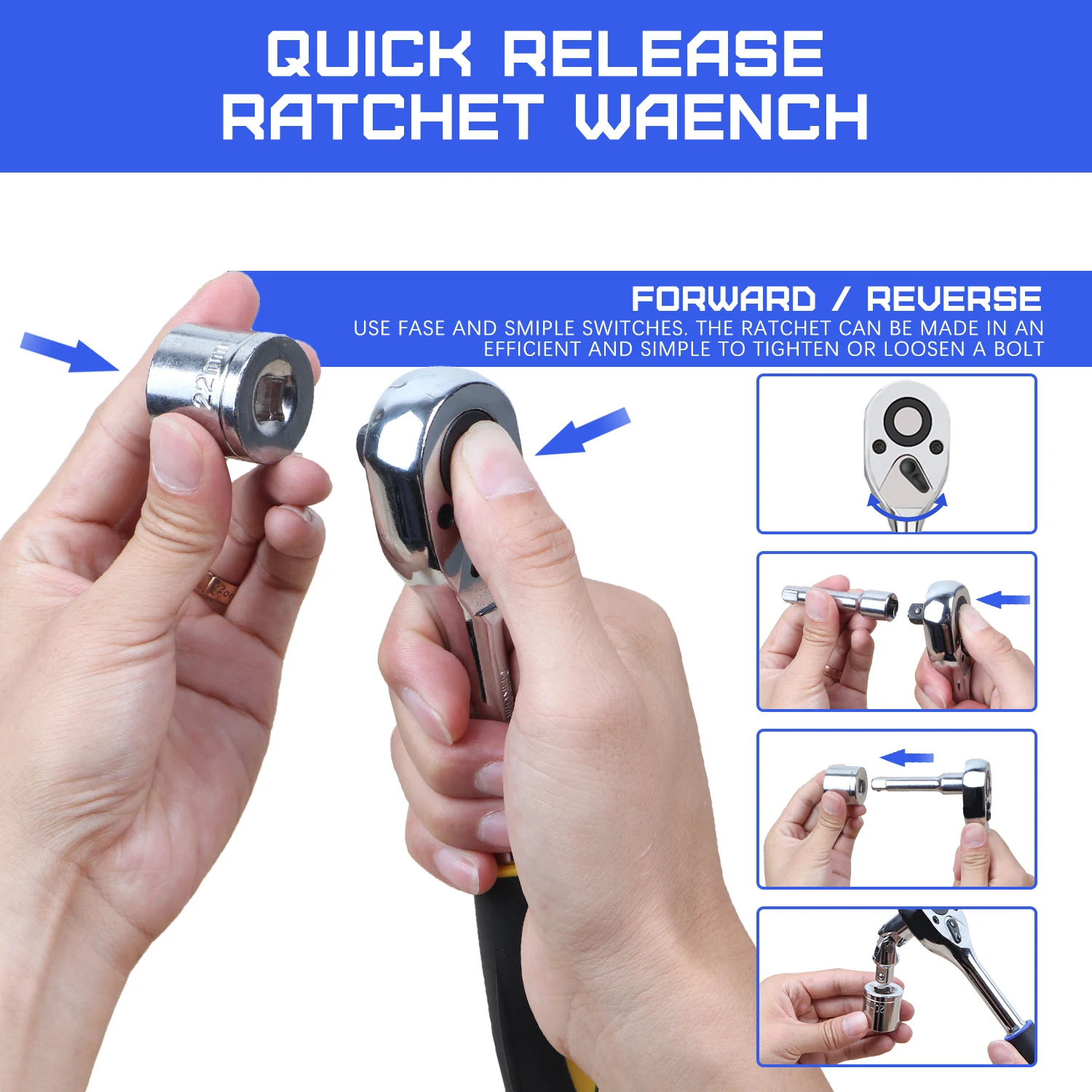 Wholesale OEM Auto Bicycle Repair Disassemble Function Combo Hand Tool Kit Vehicle Tools Socket Set Hard Box Carbon Steel 37TZ