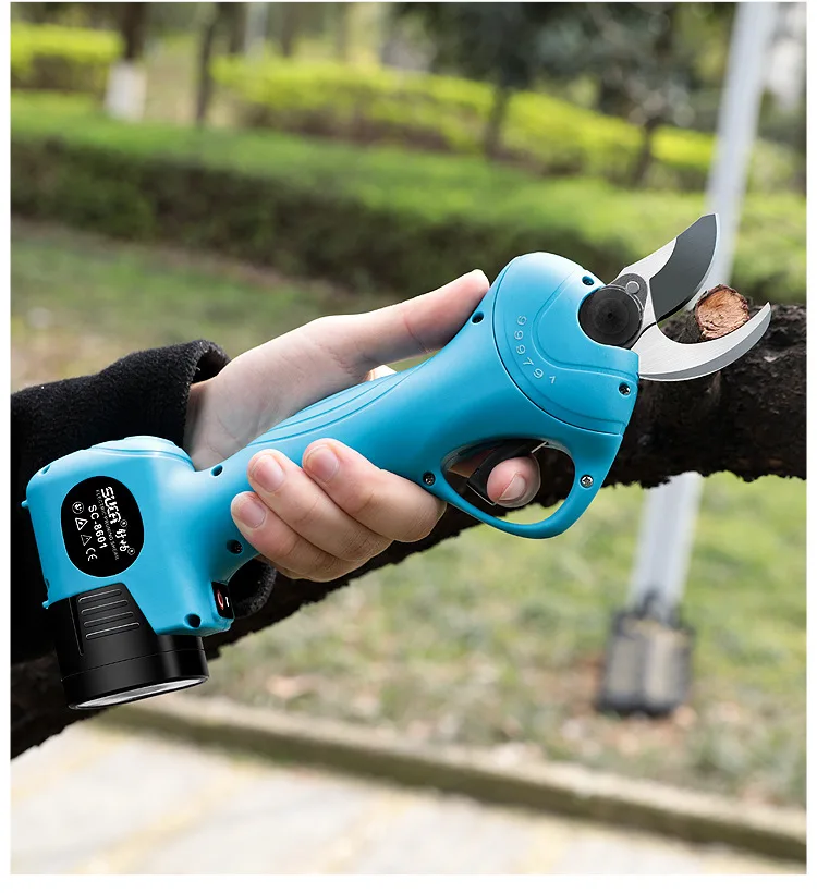 25mm Cordless Electric Efficient Save Time Energy 2pcs Backup Rechargeable Lithium Battery Tree Branch Pruner