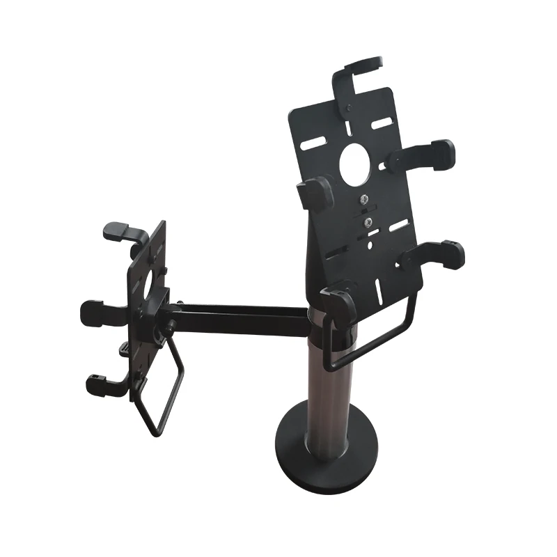 Высококачественный двухслойный Универсальный вращающийся металлический кронштейн для карт, два считывателя карт POS на одном кронштейне