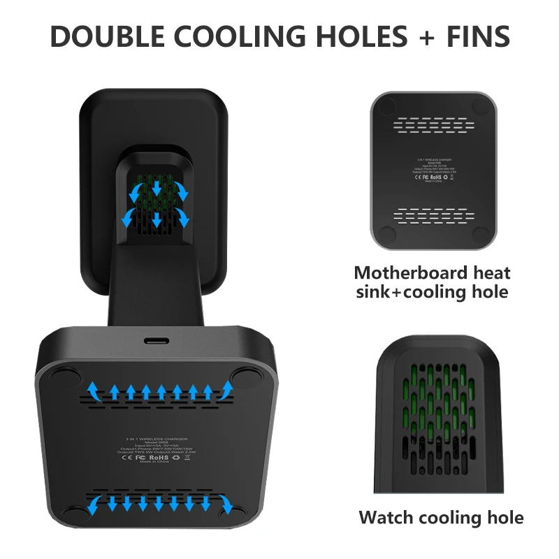 2021 Original Factory 3 in 1 Electronic Accessories Watch Wireless Charger Magnetic for