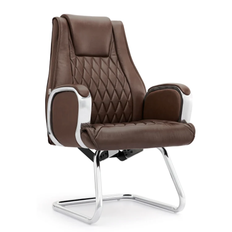 Meeting Room Armchairs Middle Back Leather Modern High Quality Office Chair Conference Room Office Meeting Room Chair