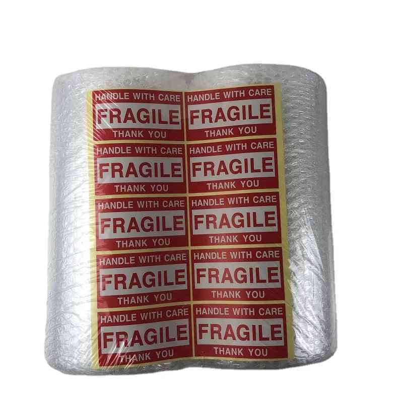 12 дюймов 11 ярдов * 2 упаковка пузырчатая пленка рулон с хрупкой этикеткой для амортизации