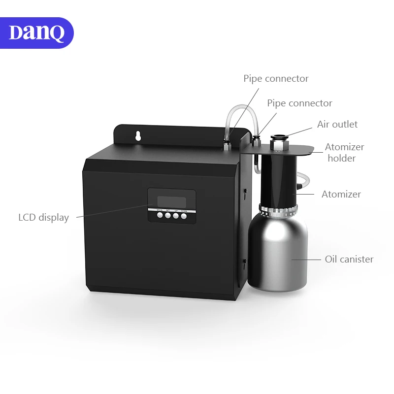 DANQ 220V 11W 5000m3 Coverage Metal Commercial Scent Diffuser Machine For Shopping Malls