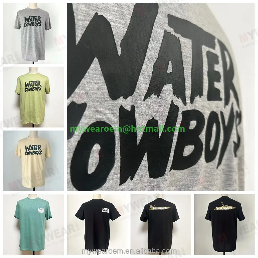 Custom t-shirt 190 gsm for men t shirt printed cotton polyester high quality anti pilling