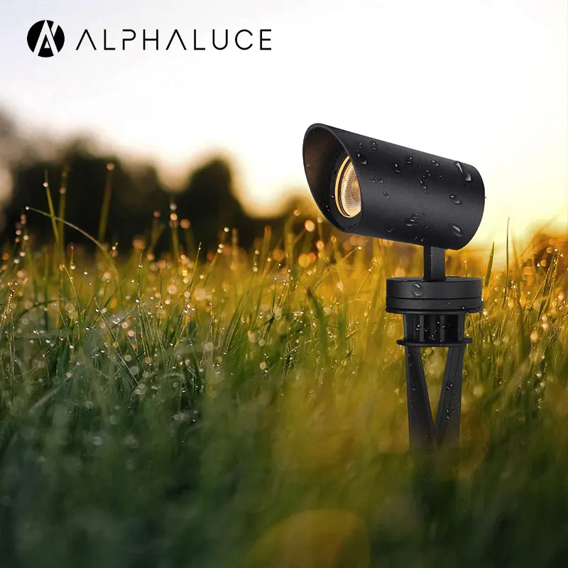 13W Ground Lighting Black Square Adjustable Angle Up Down Light Spot Garden Led Spike Light