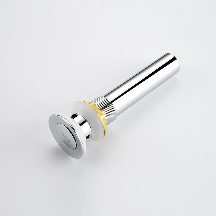 Yuanny  Bathroom Brass Pop Up Basin Waste Drain Chrome Bathroom Drain Filter