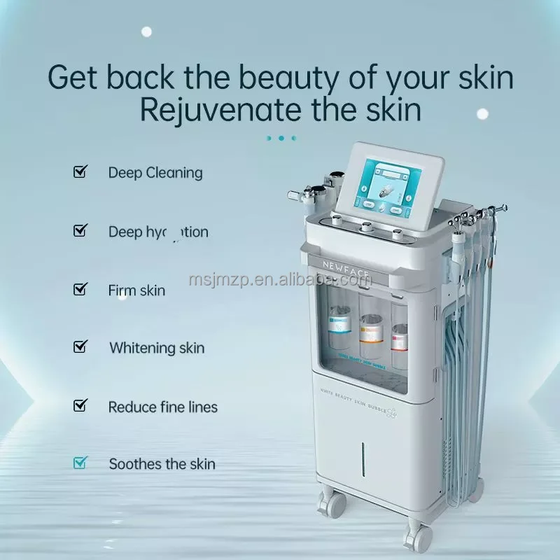 H2O2 Dermabrasion Hydro Facial Clean Oxygen Jet Bubble Aqua Peeling Micro-touch Wonder Beauty Machine