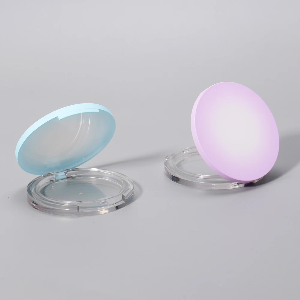 OMI Recyclable round ABS Plastic Eyeshadow Palette Individual Makeup Container for Blush Case for Individual Cosmetic Packaging