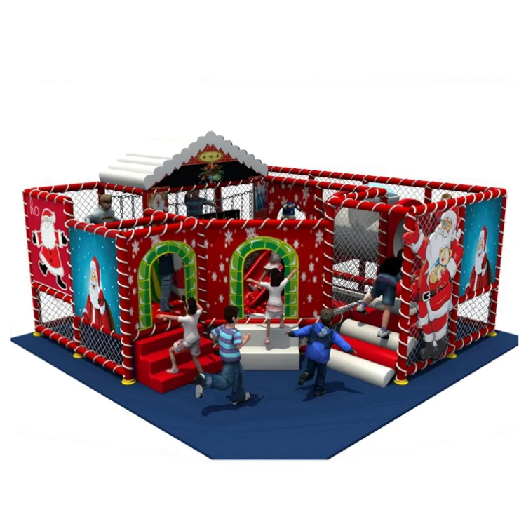
Wholesale small scale Children Christmas Theme Park Indoor Paradise Playground 