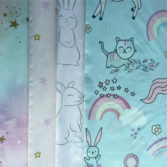 High quality disperse print flower microfiber twill polyester bed sheet fabric roll material