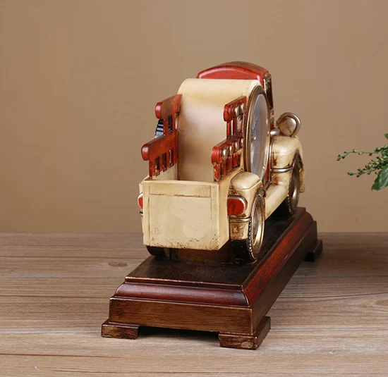 Car shaped tabletop truck luxury desk clock 1323M